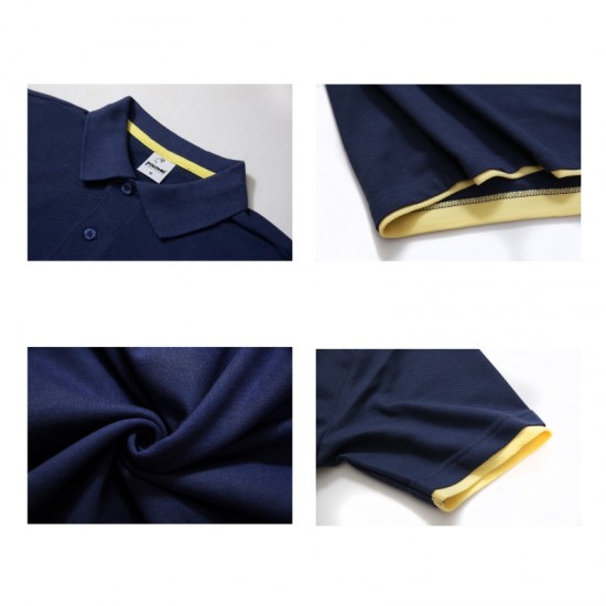 POLONE1 亞規短袖POLO衫 雙色 POLO衫 短袖 網眼布 透氣 簡約短T 團體服 制服