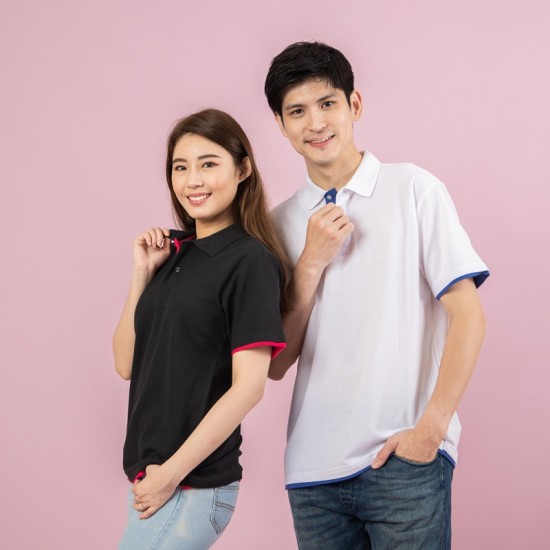 POLONE1 亞規短袖POLO衫 雙色 POLO衫 短袖 網眼布 透氣 簡約短T 團體服 制服