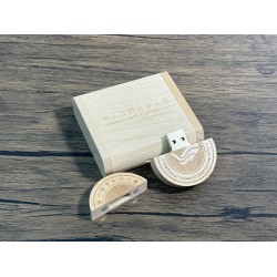 『海大衣學苑系列』- NTOU海大校徽木盒隨身碟 / 32GB / USB 2.0