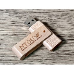 『海大衣學苑系列』- NTOU海大旋轉木質隨身碟 / 16GB / USB 2.0