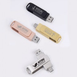 『海大衣學苑系列』- NTOU海大雙頭金屬隨身碟 / 16GB / USB 3.0