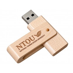 『海大衣學苑系列』- NTOU海大旋轉木質隨身碟 / 16GB / USB 2.0
