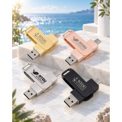 『海大衣學苑系列』- NTOU海大雙頭金屬隨身碟 / 16GB / USB 3.0