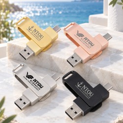 『海大衣學苑系列』- NTOU海大雙頭金屬隨身碟 / 16GB / USB 3.0