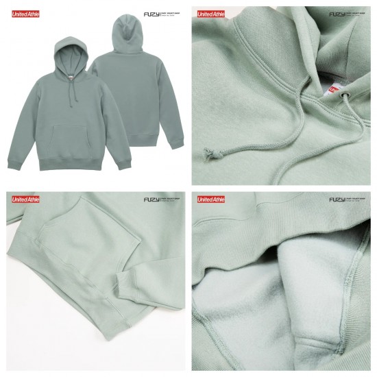 『UNITED ATHLE』- UA5618 10oz 厚磅內刷毛 帽T 日本